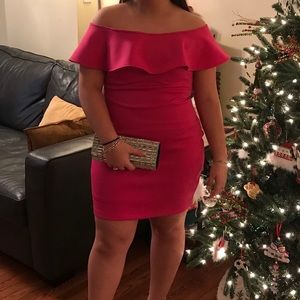 pink bodycon dress
